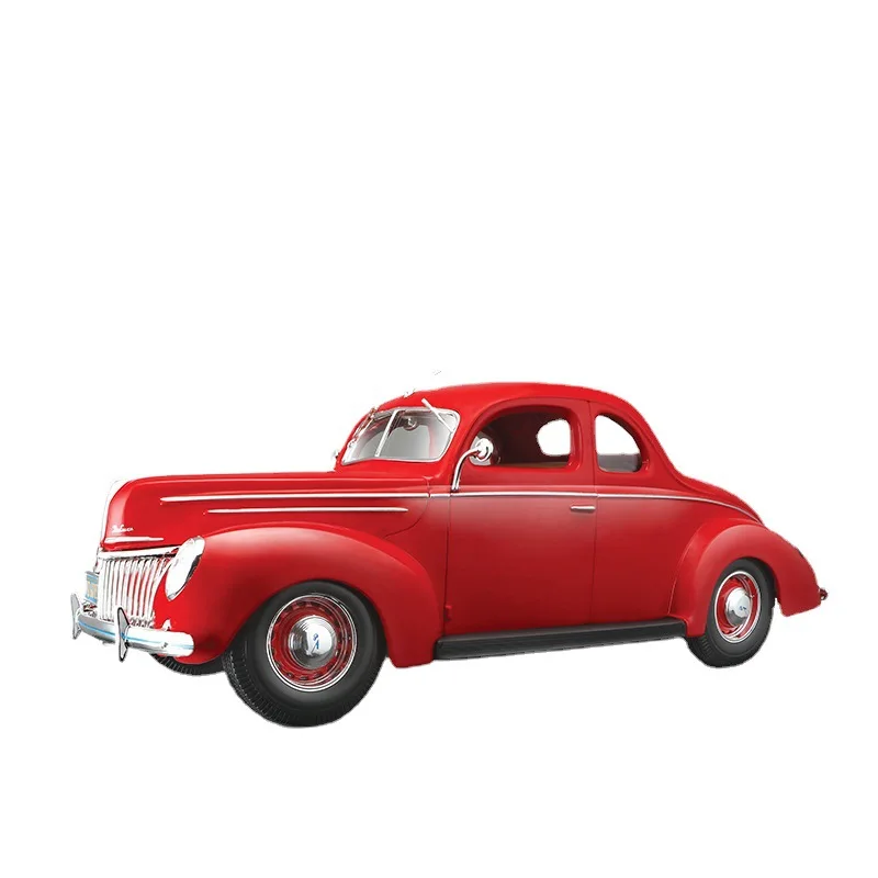 Maisto 1:18 1939 Ford Deluxe Green Red Die Casting Simulation Alloy Car Model Ford Classic Collection Ornament Car Model Male