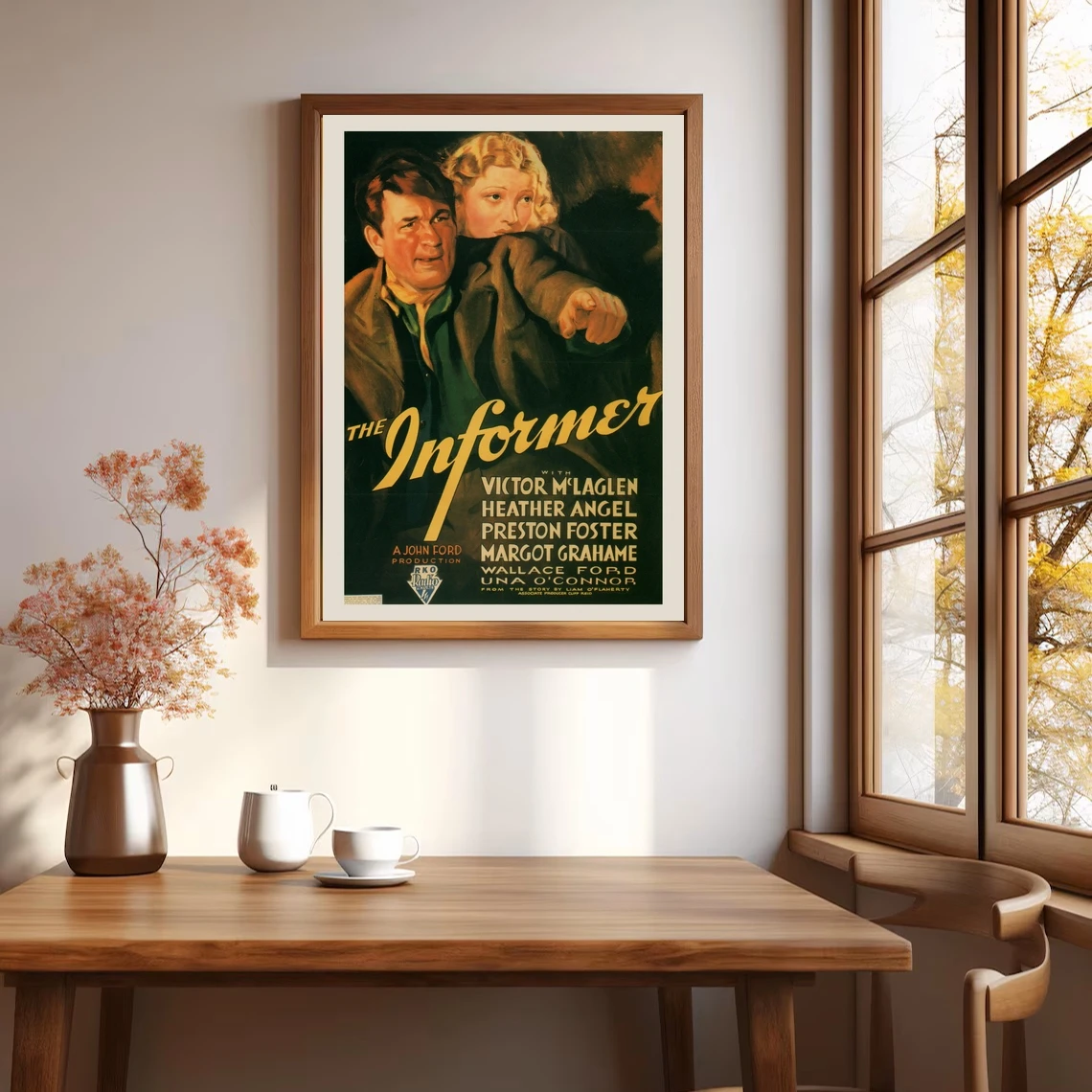 ملصق الفيلم العتيق - ملصق الفيلم المشتعل - ملصق فيلم جون فورد، الفيلم الكلاسيكي، فن جدار ديكور المنزل #2