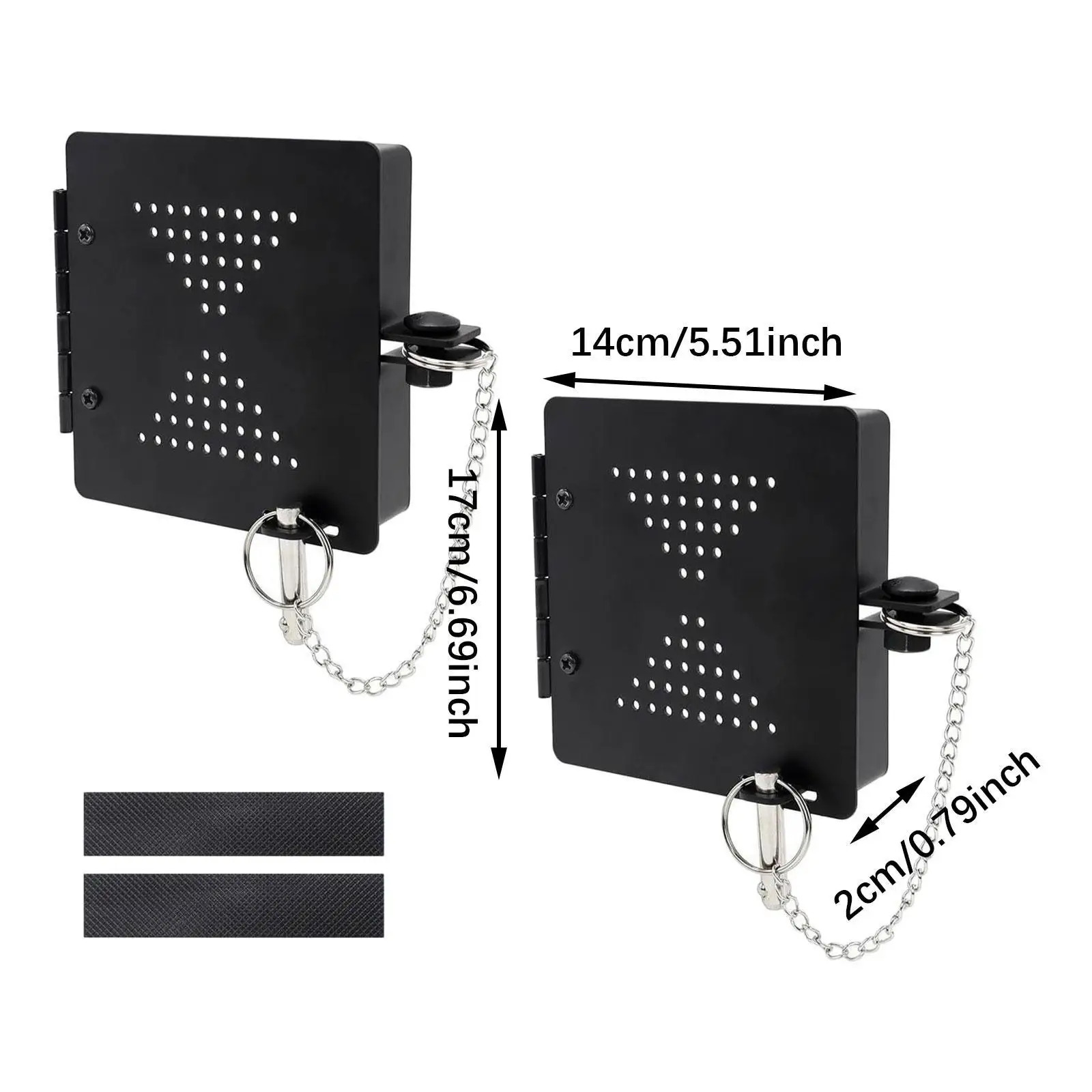 2x RV Bumper Cap Covers High Reliability RV Camper Replace Black Square Caps #6