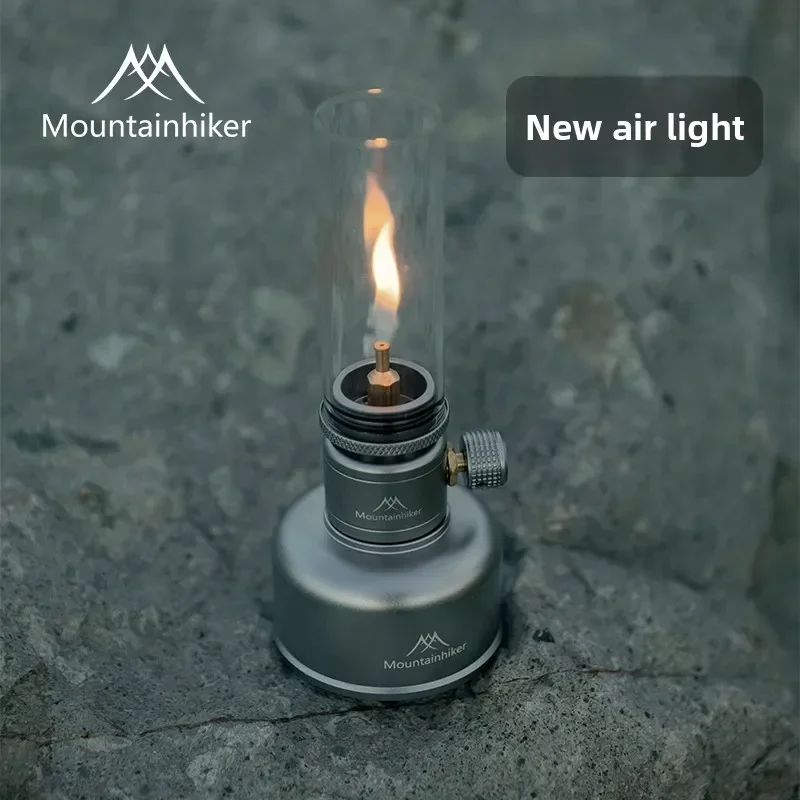 MOUNTAINHIKER New Outdoor Gas Light Set Picnic Camping Retro Decorative Ambience Light Creative Desktop Bedside Gas Lamp