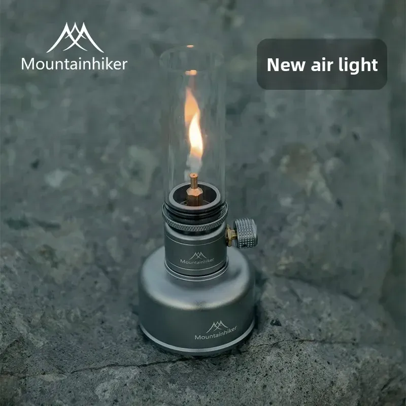  MOUNTAINHIKER New Outdoor Gas Light Set Picnic Camping Retro Decorative Ambience Light Creative Desktop Bedside Gas Lamp 