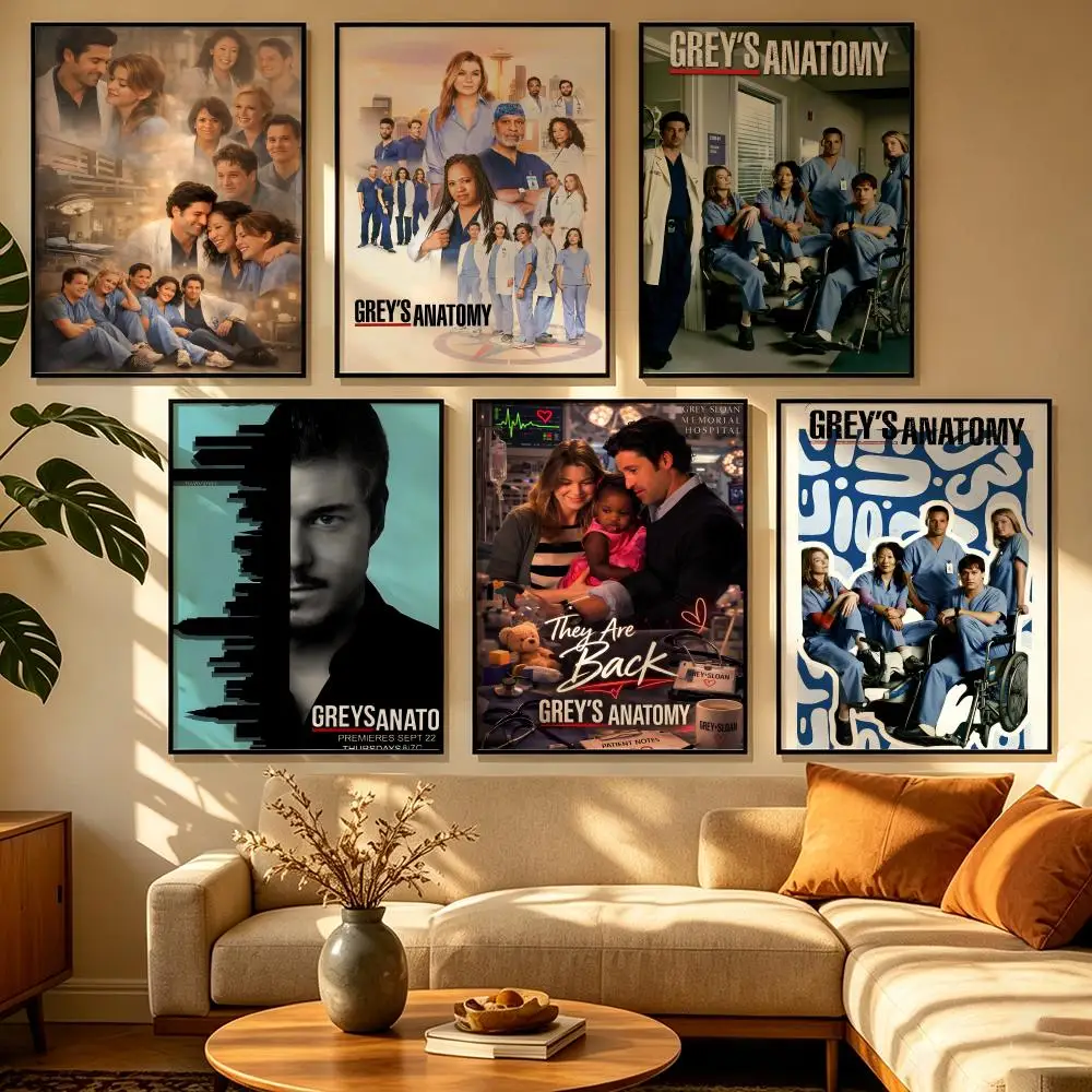 Series G-Greys A-Anatomy Poster Wall Art Poster for Living Room Bedroom Dining Room Home Office Study Room