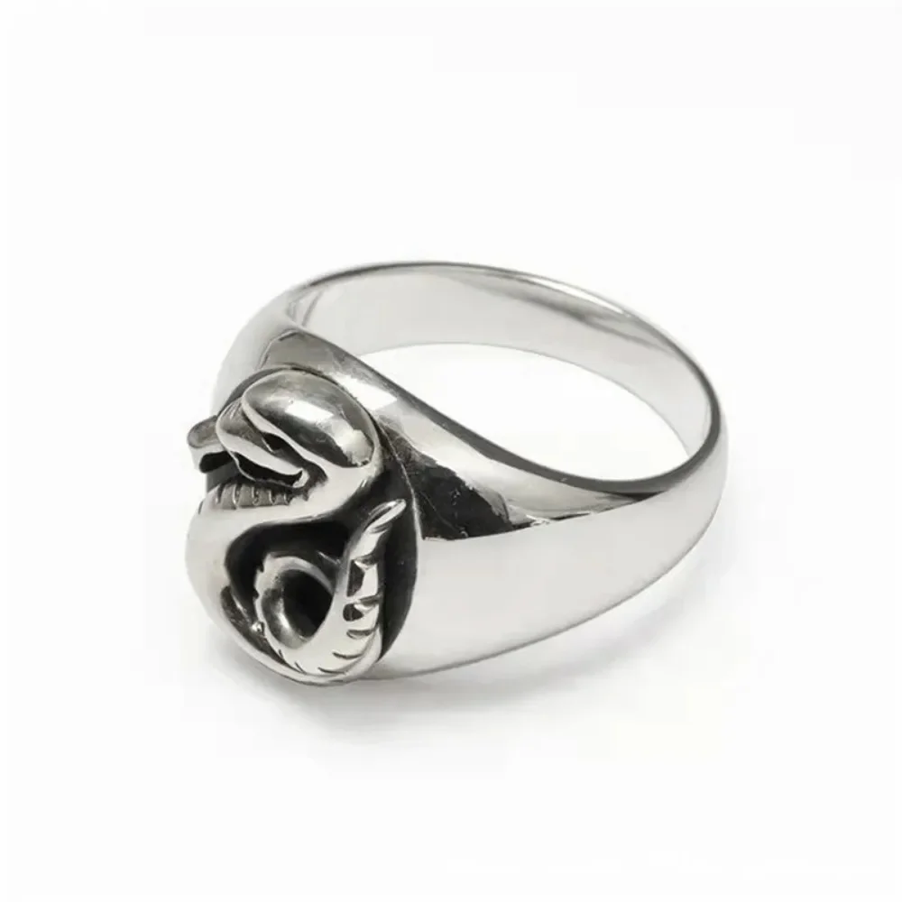 Fashion Creative Wizards Wizarding School Family Badge Snake Slytherin Role Playing Ring Men and Women Creative TrendGiftJewelry