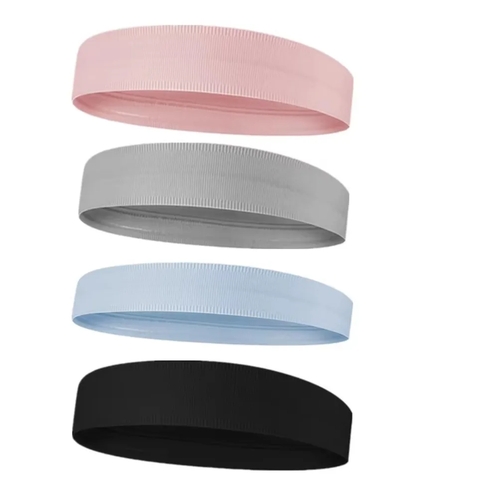 Banda elástica sin costuras de silicona para el sudor, antideslizante, absorbe la humedad, para Fitness, absorción del sudor, banda para el cabello, Yoga, tenis, ciclismo