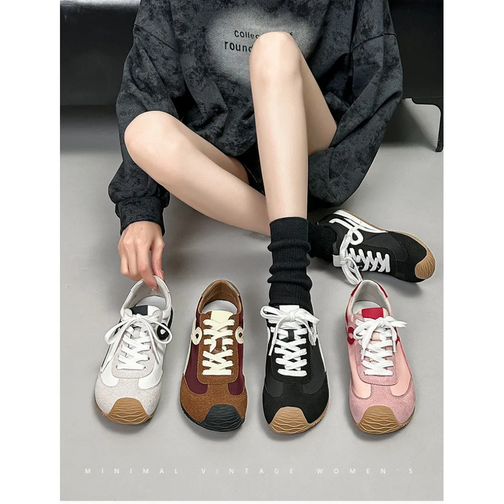 

Soft-soled Shoes Fashion Women's Shoes Spring and Autumn Retro Casual Color Matching Sports Shoes