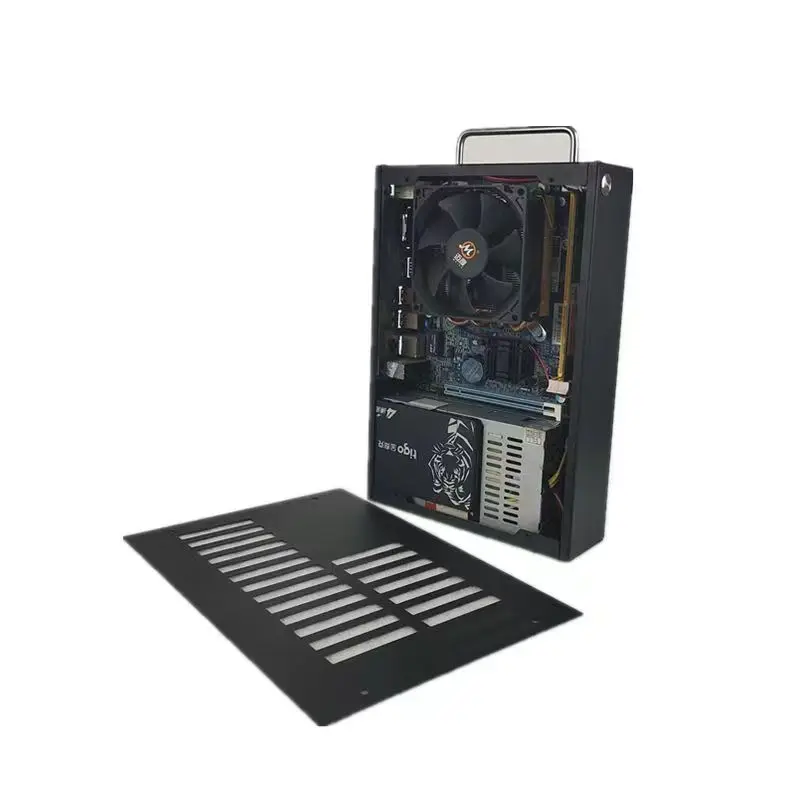 MINI-ITX  2.6L chassis Core display chassisportable stainless steel ultra small computer PC case
