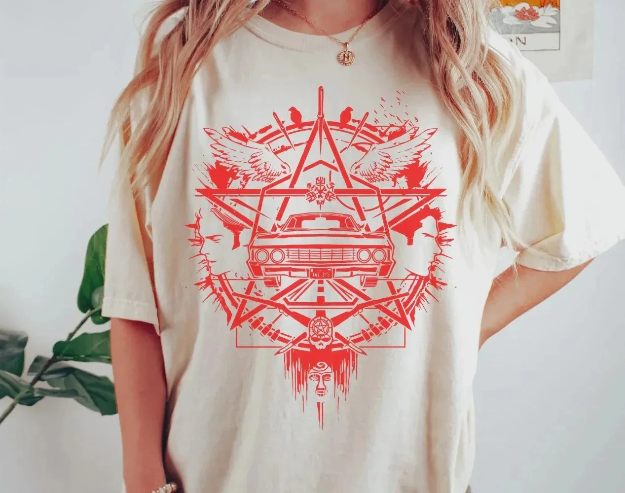 Supernatural Logo T-shirt, Dean Winchester T-shirt, Sam Winchester T-shirt, Winchester Brothers T-shirt, Sam and Dean T-shirt