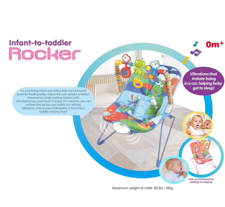 Baby Elektrische Schommelstoel Baby 'S Multifunctionele Rustgevende Coaxing Ligstoel Kindermuziekspeelgoed Voor Peuter 3-6 Maanden