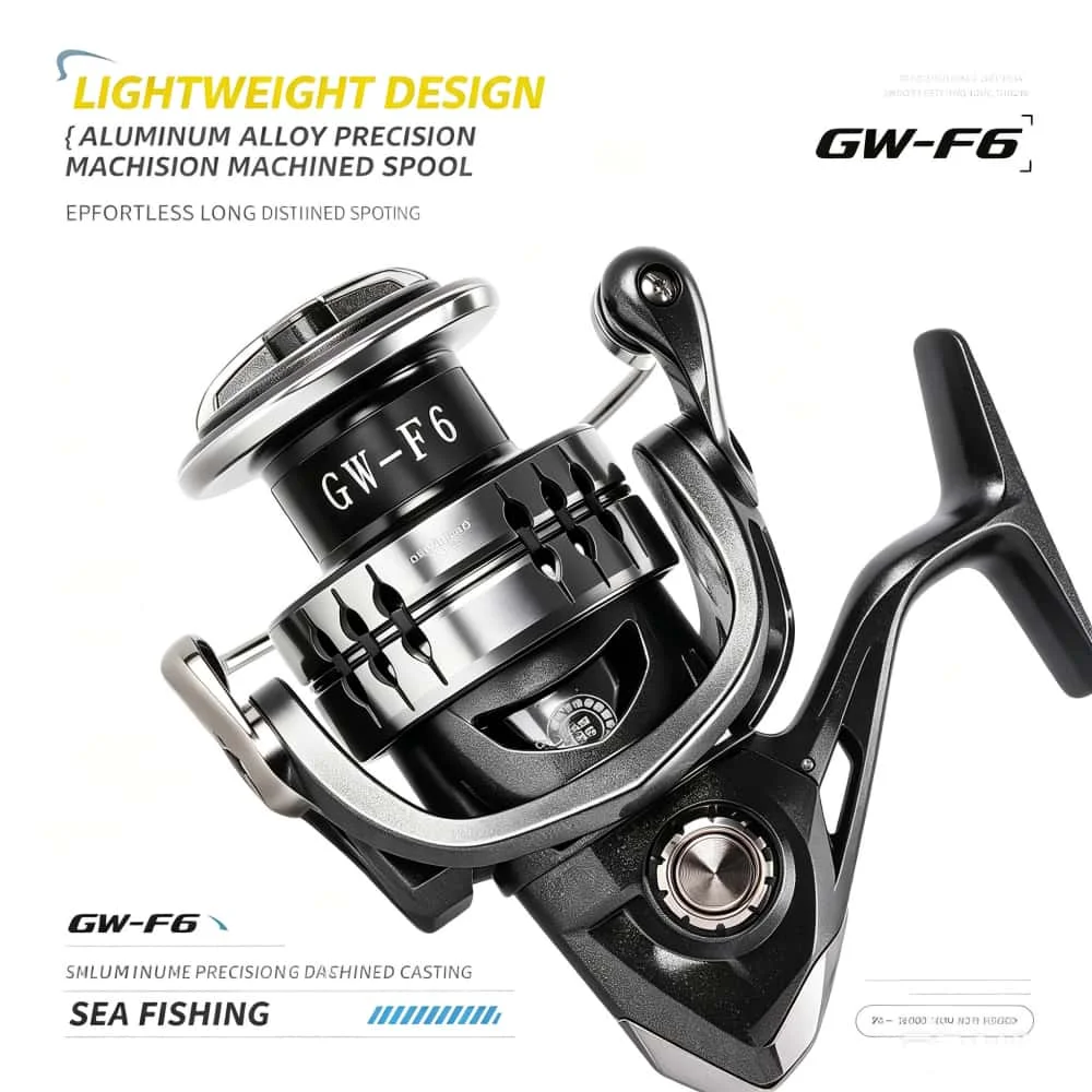 NEUE ABU GARCIA Spinnrolle 9+1 Edelstahlkugellager Max. Bremskraft 20KG Metallrolle für Salzwasser- und Süßwasserangeln – Detail 14