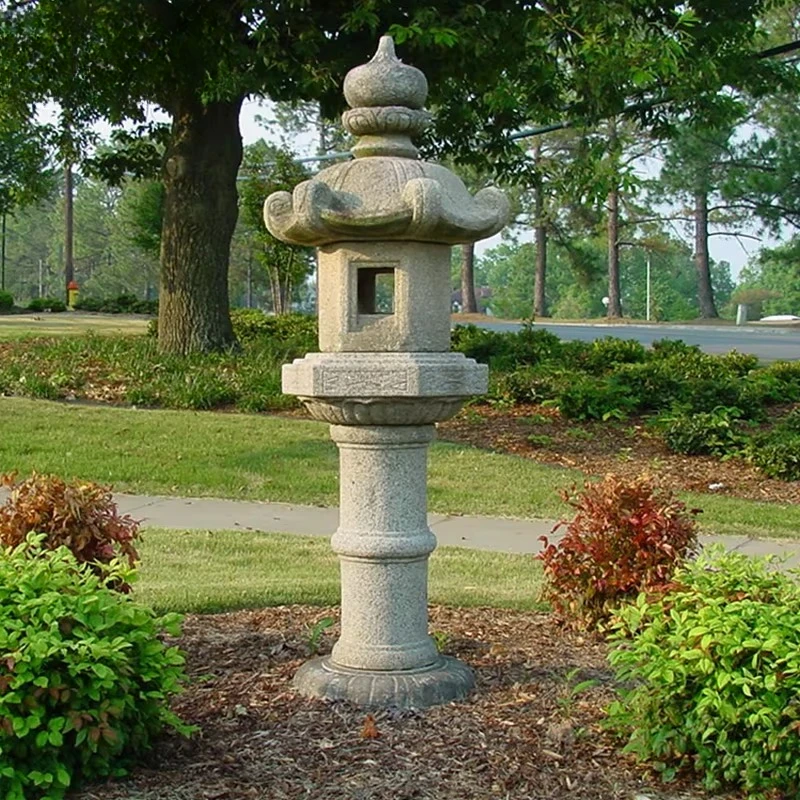 Hand carved ornamental japanese lanterns for garden