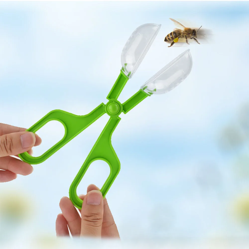 Reptilien Terrarium Eidechsen Kunststoff zange Pinzette Haustier heben Fütterung werkzeug Clip Kinder Kinder Insekten falle handliche Insekten schere Clip