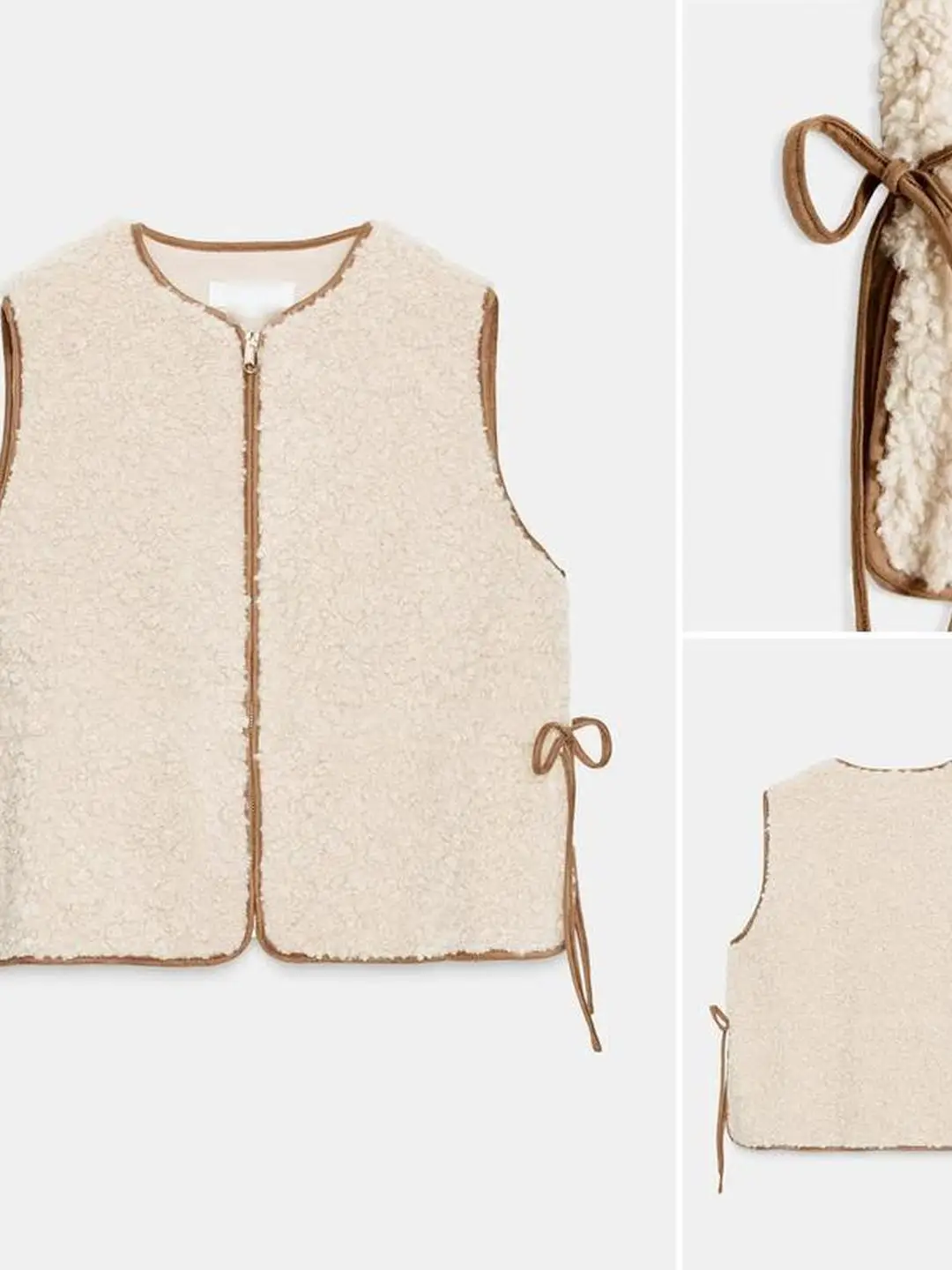 Verstellbare Taille Lammsamt Weste Reißverschluss Svel 2025, Herbst Faion Damen Weste, bequemes weiches Material