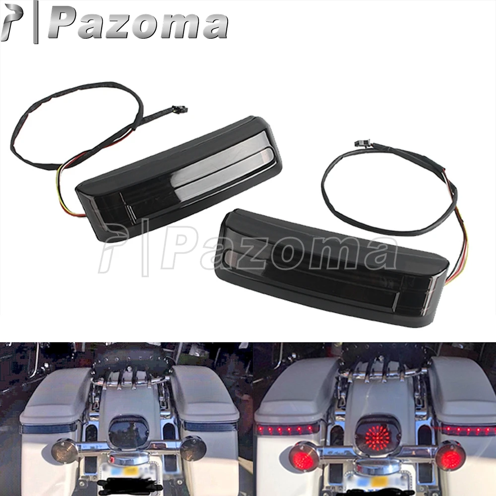

For Harley Touring CVO Road Glide Motorcycle Saddlebag Tail Brake Light LED Luggage Turn Signal Lamp For CVO Road Glide ST 2024