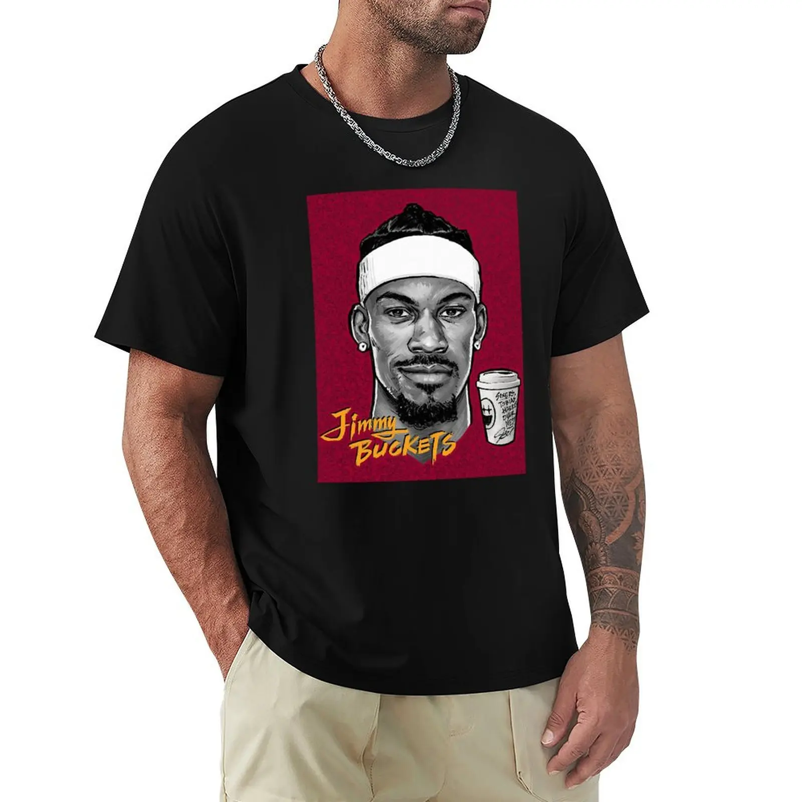 JIMMY BUCKETS BUTLER T-Shirt Soft Touch Basic Cotton T-Shirt
