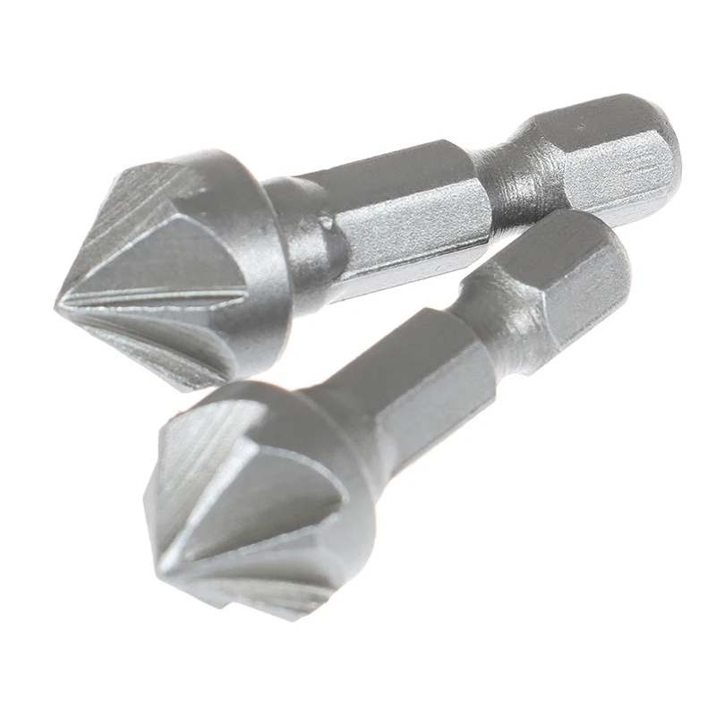 

6 Flute Countersink Drill Bit 90 Degree Point Angle Chamfer Cutting Woodworking Tool Power Tool accessories