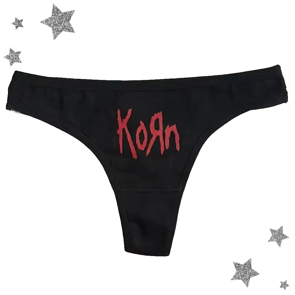 Lettera Stampa Y2k Mutandine Goth Streetwear Casual Perizoma sexy Vintage Grunge Punk Elastico a vita bassa Biancheria intima Emo-Girl Harajuku