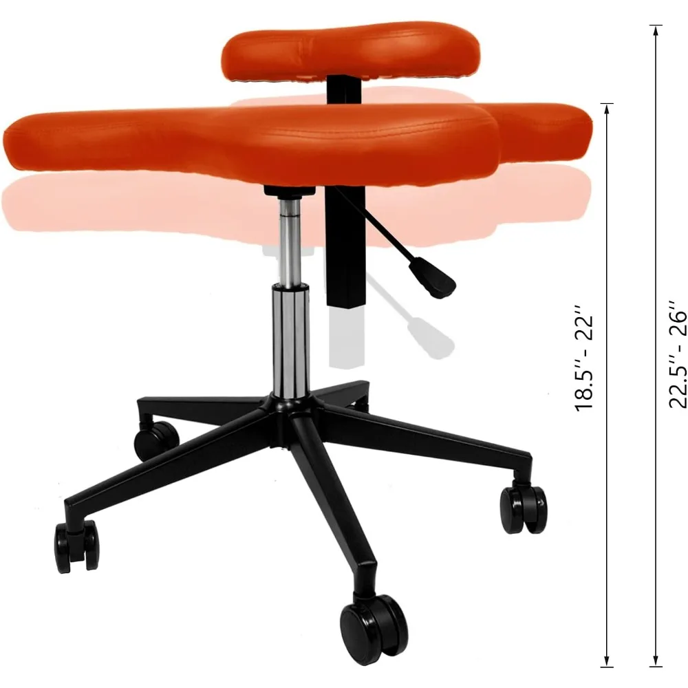 h&a cross-legged kneeing cir for office home, meditation seat for reducing back pain, ergonomic posture corrective seat with hei