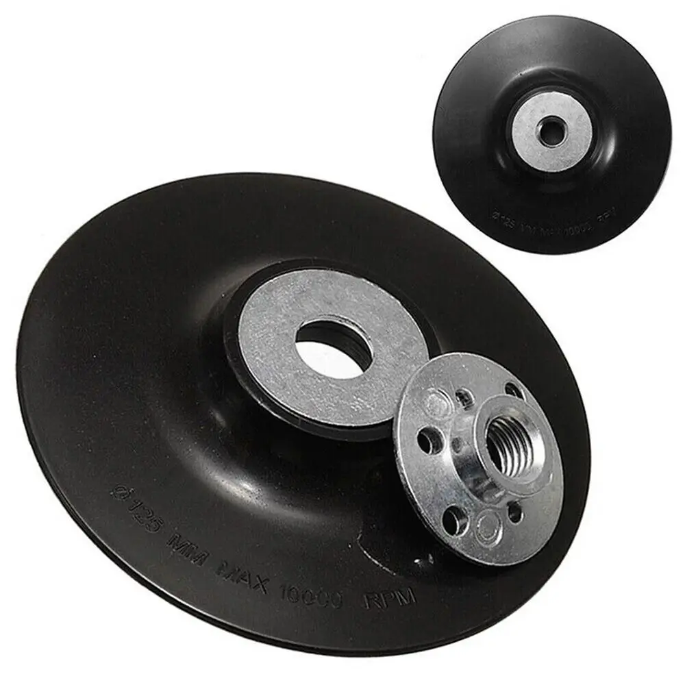 4-7'' 100/125/150/180mm M10/M14 Thread Backing Pad ABS Plastic Back Pad Round Grinding Discs For Angle Grinder Sanding Sander