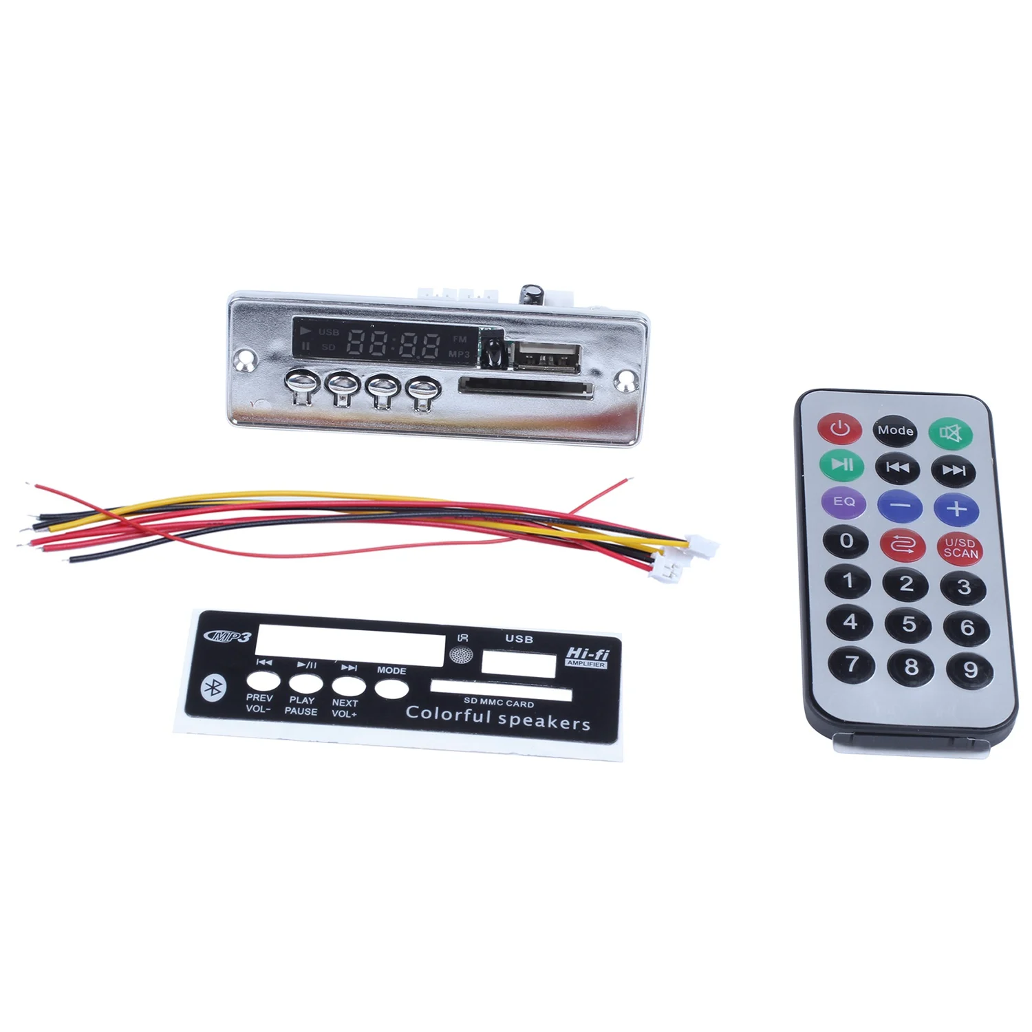 TCE بلوتوث Mp3 فك مجلس فك تشفير وحدة لاعب دعم راديو Fm Usb Tf Lcd البلاستيك Mp3 Wma فك مجلس