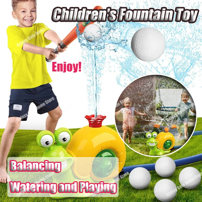 

Garden Cartoon Snail Children's Fountain Toy Summer Boys And Girls Lawn Fun Water Fountain Toys Garden And Courtyard Decorations
