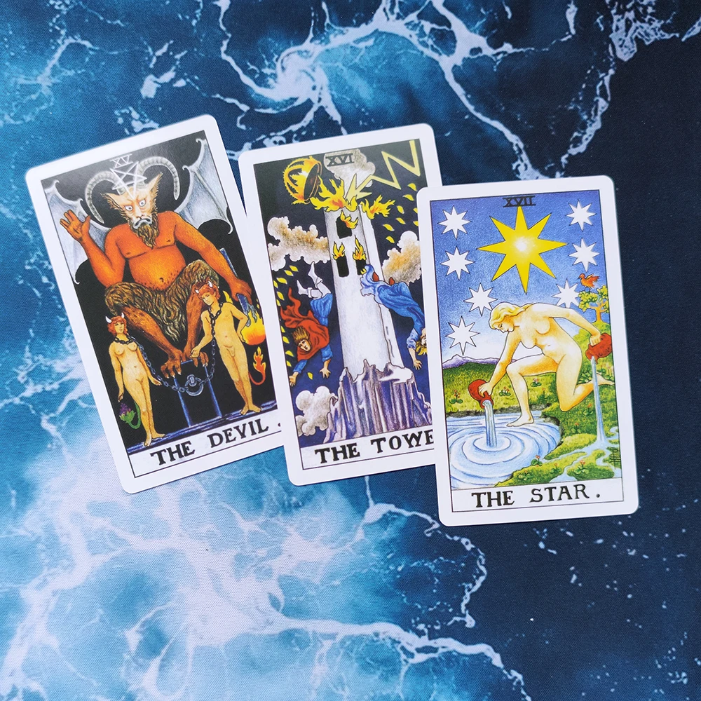 12X7CM Tarot Deck.Universal Divination Tarot Deck Cards.Tarotkarten mit Leitfaden