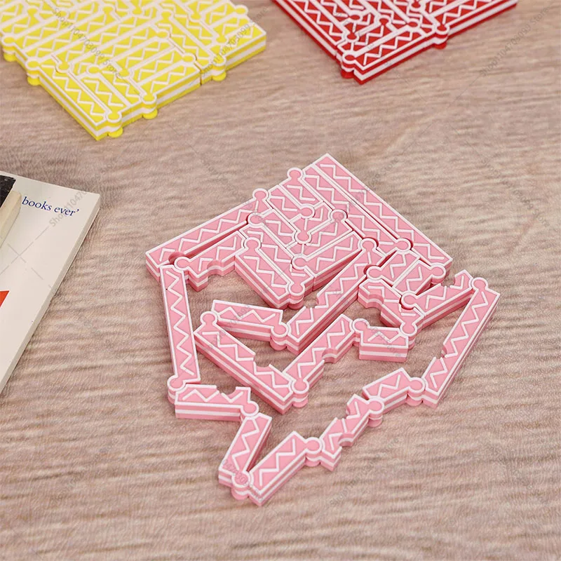 مكعبات بناء مسار المتاهة المعيارية DIY - لعبة ألغاز متشابكة، مجموعة لعب متاهة تجميع إبداعية، هدية دعابة للدماغ