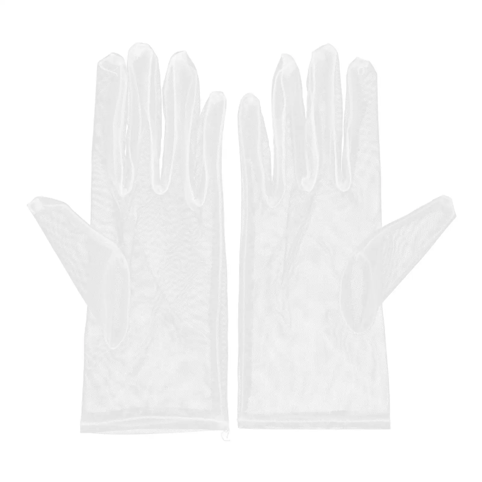 Fashion Bridal Gloves Full Finger Mittens Women Girl Thin Wrist Length