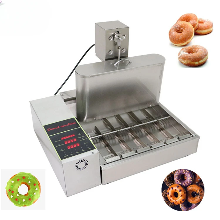 

6rows Commercial Automatic Donut Fryer Making Machine Mini Doughnut Maker Frying Machine