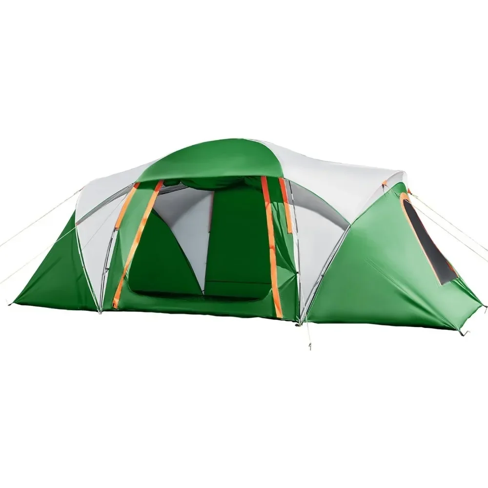 

Camping tent, 10 Person Double-layer Waterproof and Easy To Install Portable Tent for Camping, Parties, and Gatherings Awnings