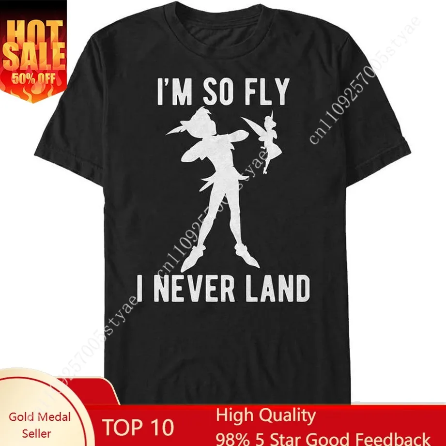 

Disney Men's Peter Pan Tinkerbell I'm So Fly I Neverland Graphic T-Shirt