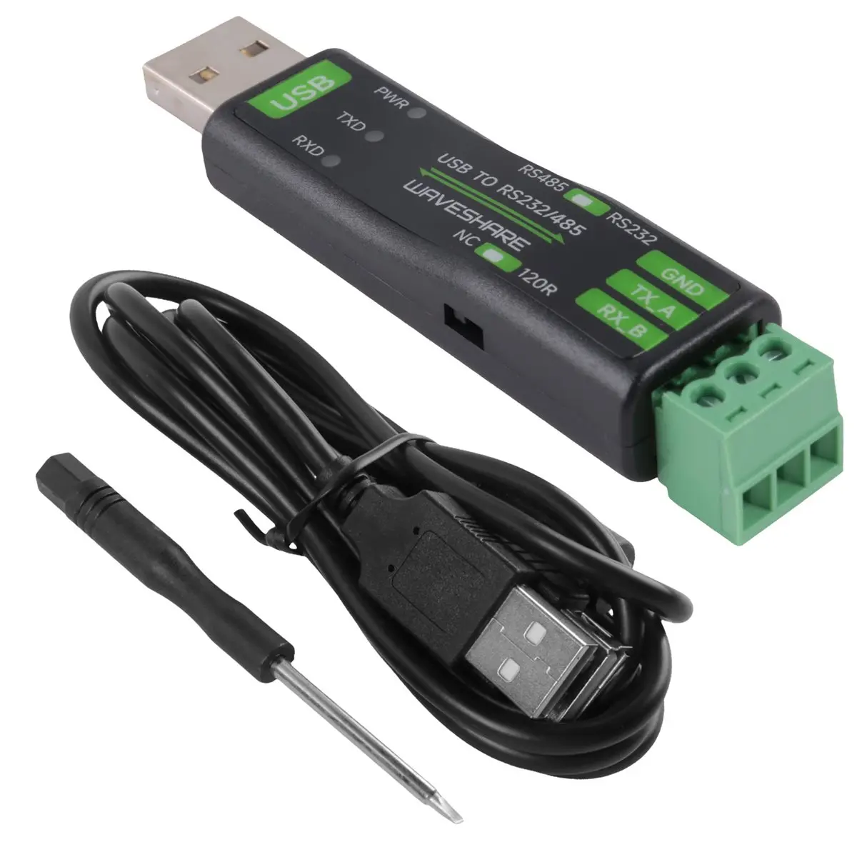 【Tech Accessories】 USB to RS232/485 Serial Communication Converter FT232RNL for Linux Android Win 11/10/8.1/8/7