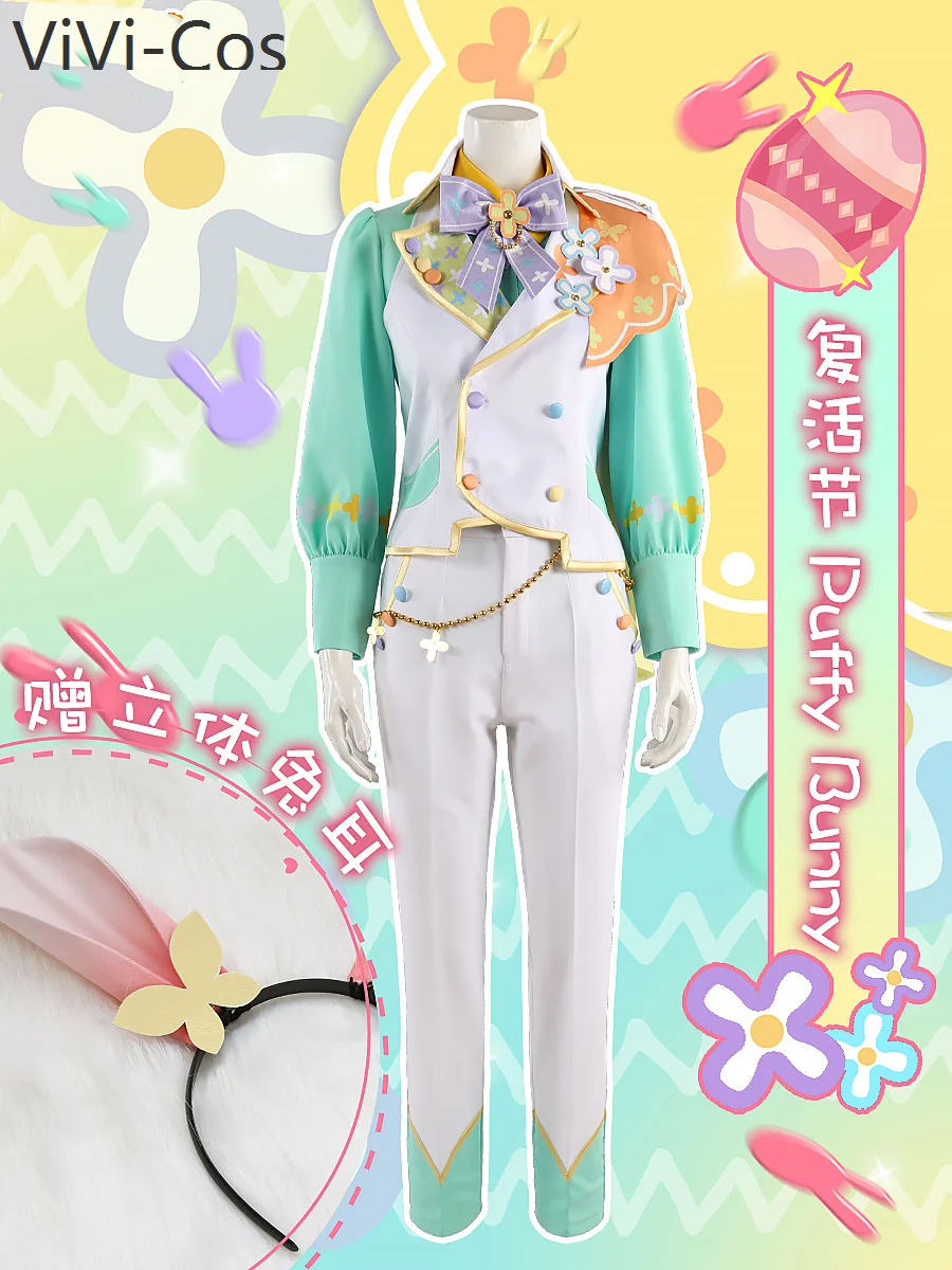 Ensemble Stars Kagehira Mika Amagi Hiiro Shinobu Sengoku Hibiki Wataru Aoi Hinata Puffy Bunny Cosplay Costume Cos Game Anime