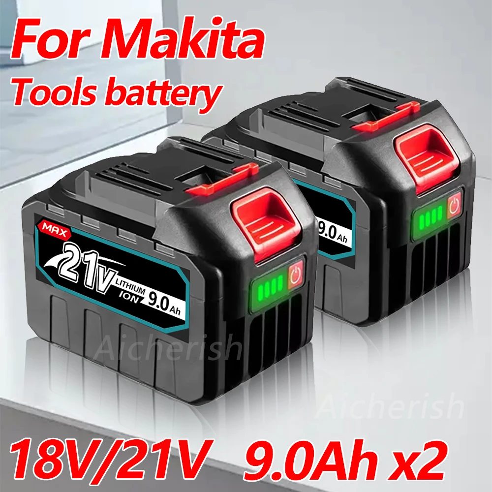 

Makita 21V 6000mAh 5S2P Li-ion Battery for Power Tools Drills High Capacity Fast Charge Rechargeable with Protection Circuit