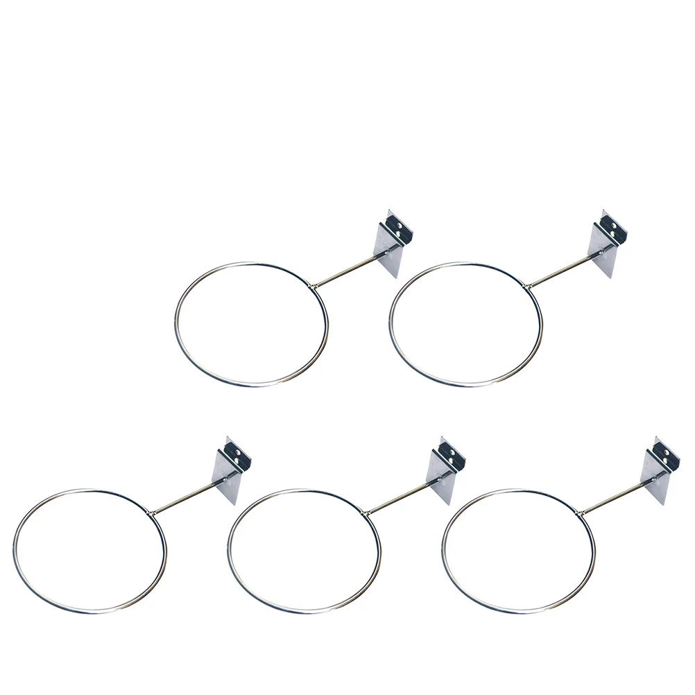 

5Pcs Wall Mount Ball Racks Silver Basketball Storage Rack Easy Install Pre-Drilled Screw Holes High Quality Basketball Ball Rack