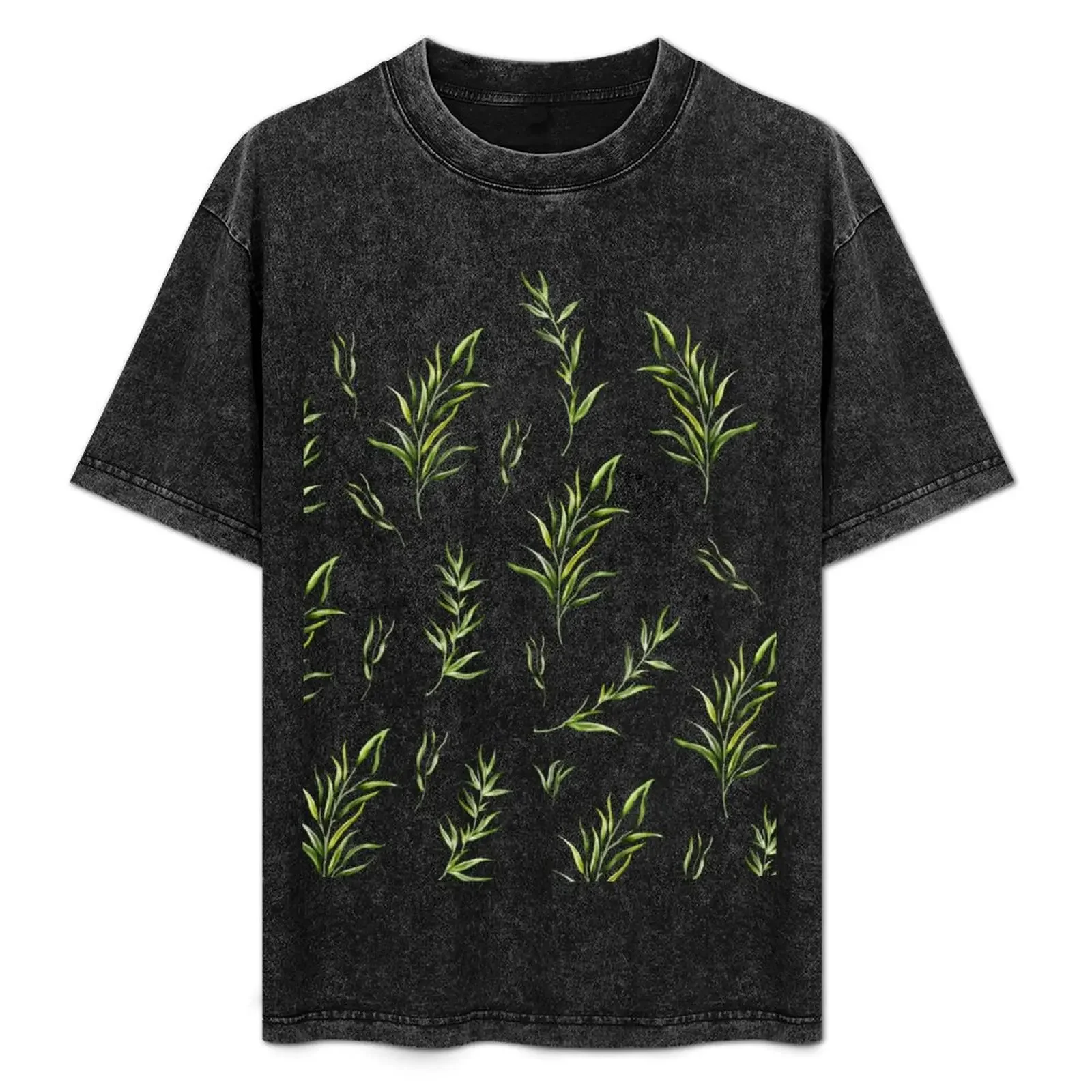 

Tropical Leaves Watercolor Illustration Pattern. T-Shirt quick-drying fashion shirts cheap stuff funny t shirts for men