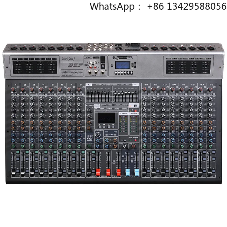 Hot Selling GBA18 16 Channel Professional USB Audio Mixer Console Suitable for DJ Stage Recording