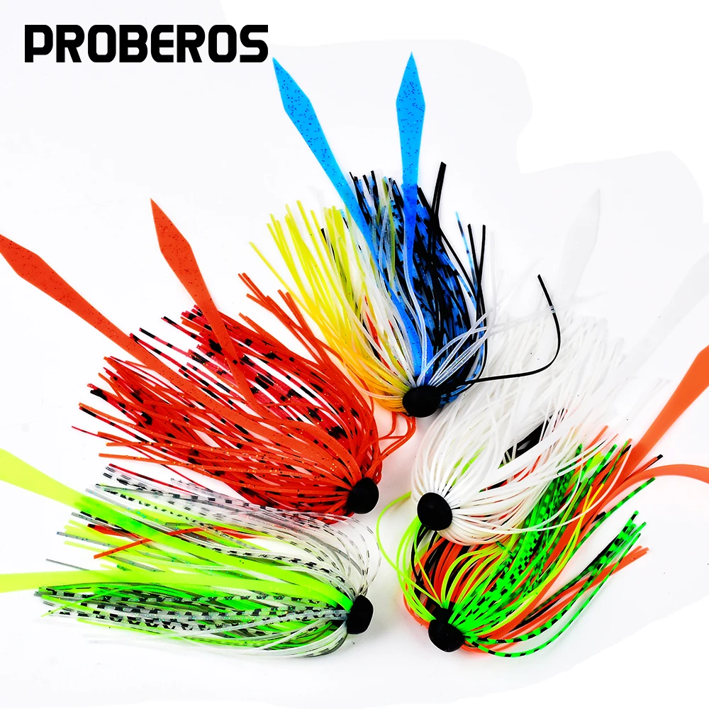 

Proberos 10pcs Quick Change Fishing Bait Accessories Jig Skirts Replacement Kit for Spinnerbait