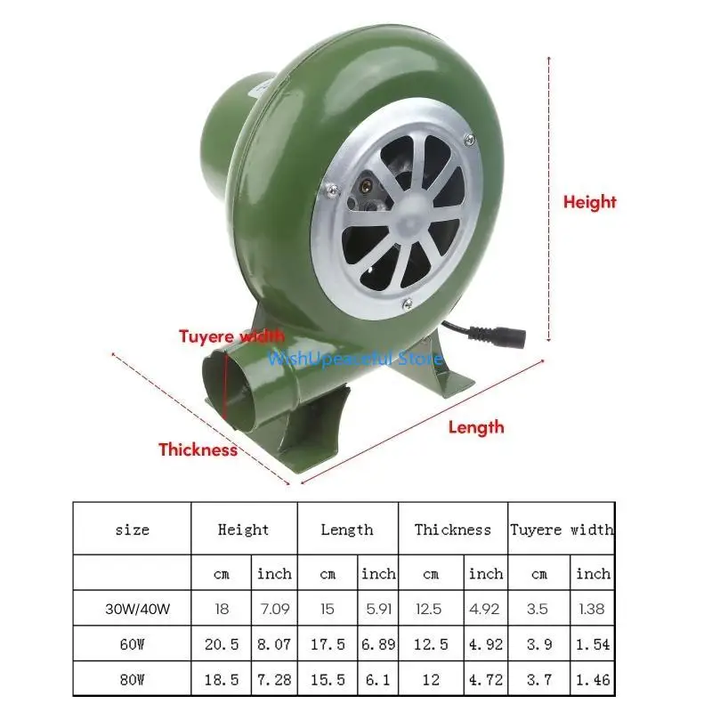 34YA متعدد الأغراض 100 فولت 220 فولت منفاخ 30/40/60/80 واط DC3-12v مروحة صغيرة تغويز مروحة سرعة تنظيم دائم الحديد القديم الطراز