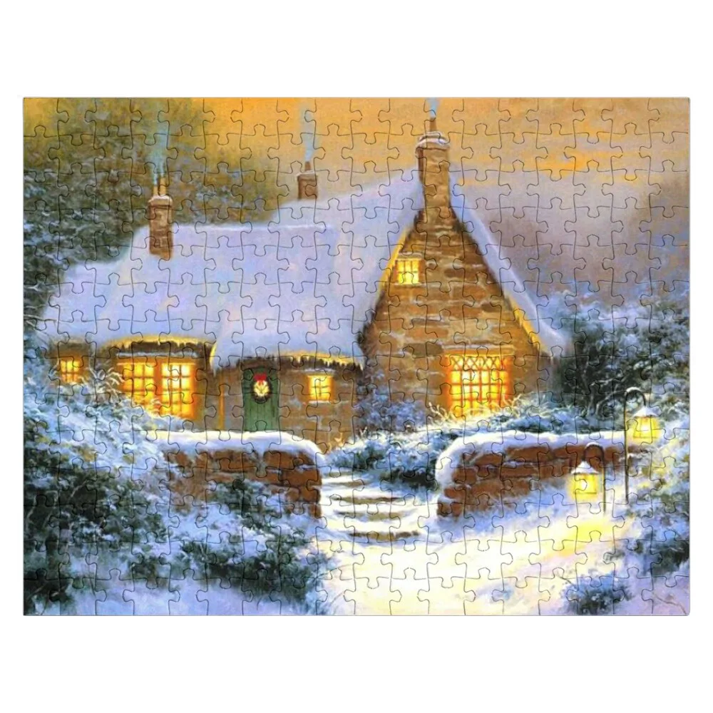 

Warm and Cozy Winter NightsJigsaw Puzzle Wooden Decor Paintings Personalised Puzzle Wooden Jigsaw Puzzles For Adults