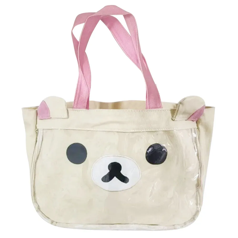 Cute Rilakkuma Korilakkuma Bear Ai-tatA Aitata Ita Bag Girls Big Canvas PVC Itabag Painful Shoulder Handbags Tote Bags For Women