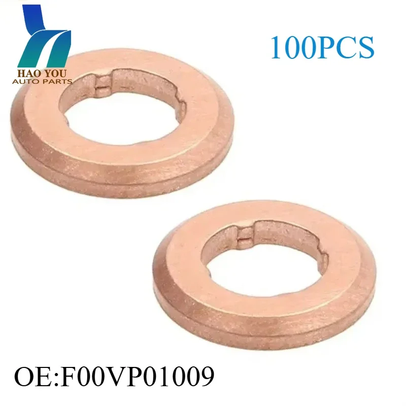

F00VP01009 100PCS Copper Washer for Diesel Injector Nozzle