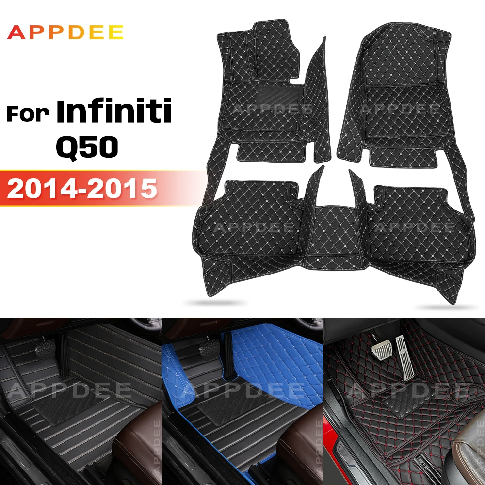 

Автомобильные коврики APPDEE для Infiniti Q50 2014 2015, на заказ, автомобильные подушечки для ног, автомобильные ковровые покрытия, аксессуары для интерьера