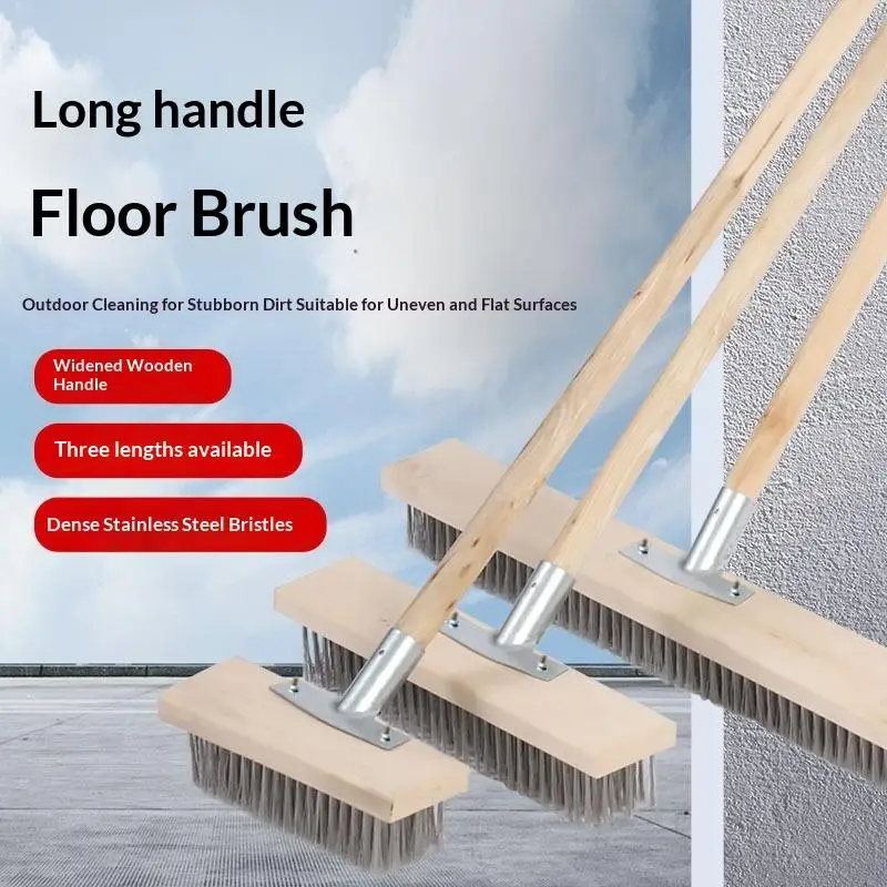 

All-Purpose Steel Cleaning Brush, Stainless Steel Bristles for Garage, Driveway & Indoor Floors, Tough on Grime, Easy to Use