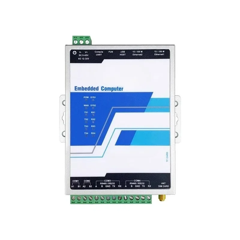 4G/5G industrial computer ARM gateway transparent transmission multi-serial port photovoltaic power support Python/Java/C #
