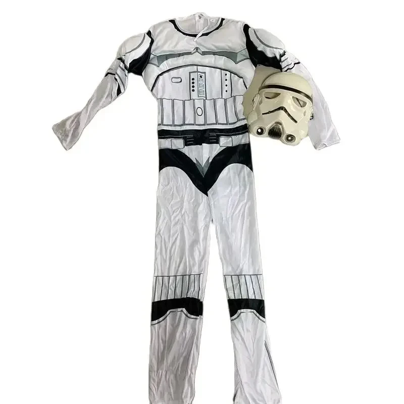ABC1232025 New Boys' Black Warrior Storm Trooper Darth Vader Anakin Skywalker Girl Wars Rey Cosplay party costume clothix,3;b'2. view 6