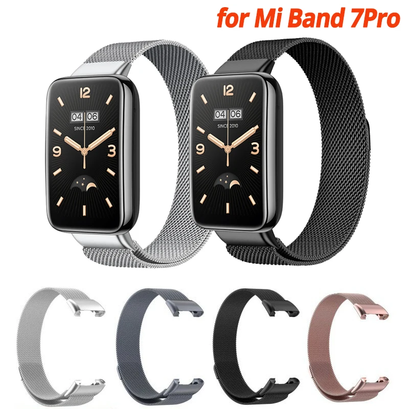 สายโลหะสแตนเลส Mi Band 7pro สร้อยข้อมือสําหรับ Xiaomi Smart Band 7 Pro สายรัดข้อมือ Mi Band 7Pro Pulseira Watchband