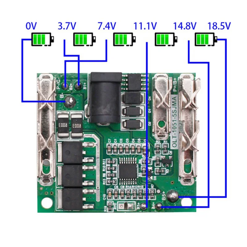 1Pcs Lithium Battery Charging Protection Board Circuit Power Bank Charger Module