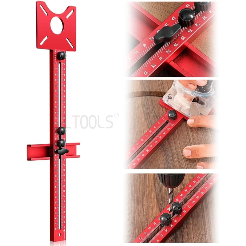 

Плотница, фрезерная круговая позиционирующая пластина, резка из алюминиевого сплава, съемный ограничитель отверстий, машина для обрезки кромок, долбежные инструменты