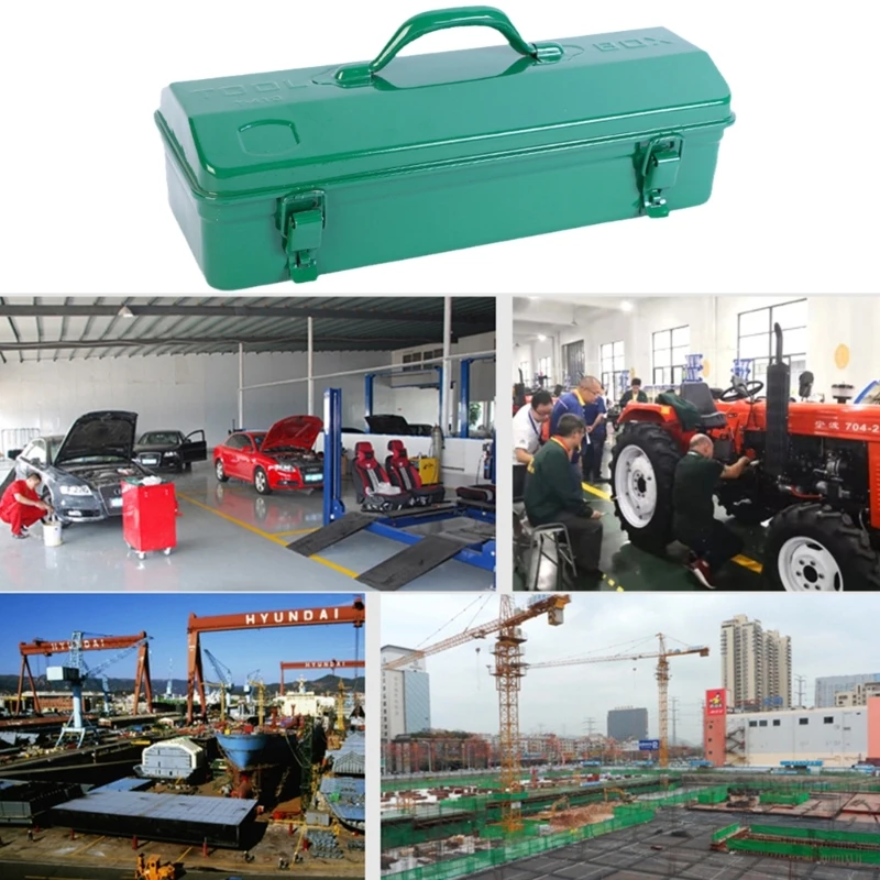 Green Folded Jewelry Tool Storage Boxes Component Part Small Hardware Container Dropship