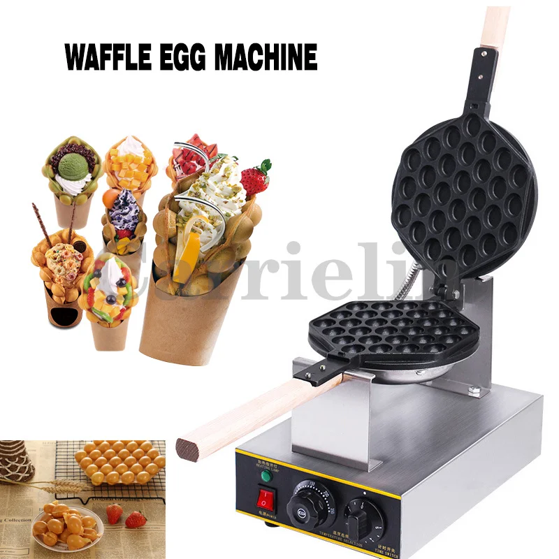 الكهربائية دونات البيض فقاعة الهراء صانع 1400 واط التجارية QQ غير لاصقة كعكة مقلاة خبز البيض نفخة المطبخ المنزلي